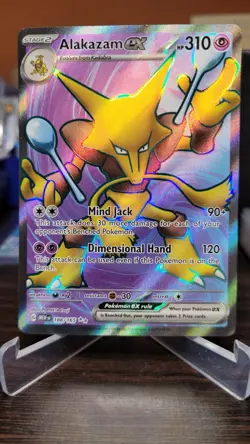 Pokemon TCG Scarlet & Violet 151 Alakazam ex 188/165 Ultra Rare Holo - Image 1
