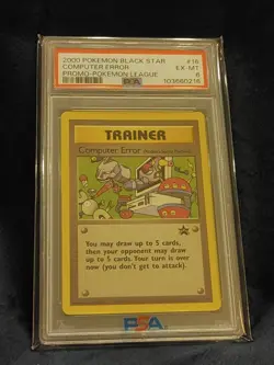 2000 Pokemon Computer Error (Rocket's Secret Machine) League Promo #16 PSA 6 - Image 1