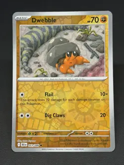 Pokemon TCG - Dwebble 051/086 (RH Reverse Holo) - Black Bolt - Image 1