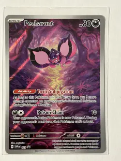 Pokemon! Pecharunt SVP 129 - Promo - Illlustration Rare - Holo - NM/LP Us Seller - Image 1