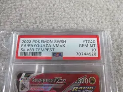 Pokemon Rayquaza VMAX Alternate Art PSA 10 Silver Tempest TG20/TG30 Gem Mint - Image 2