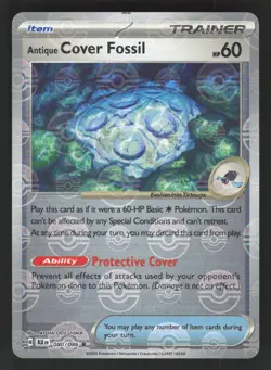 Antique Cover Fossil 080/086 Poke Ball Pokemon TCG Black Bolt NM - Image 1