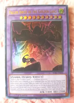 Yu-gi-oh! Fallen Angel of the Golden Land ALIN-EN036 Ultra Rare 1st Edition - Image 1