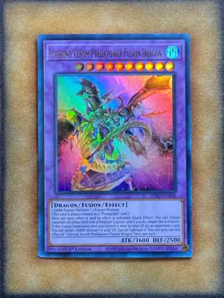 Yugioh Starving Venom Predapower Fusion Dragon DIFO-EN036 Ultra Rare 1st Ed NM - Image 1