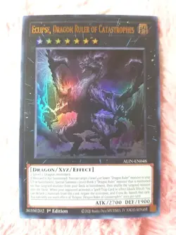 Yu-Gi-Oh! Eclipse, Dragon Ruler of Catastrophes Ultra Rare ALIN-EN048 1st Ed - Image 1