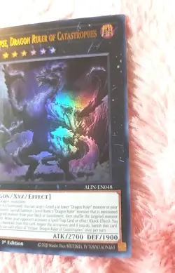 Yu-Gi-Oh! Eclipse, Dragon Ruler of Catastrophes Ultra Rare ALIN-EN048 1st Ed - Image 3