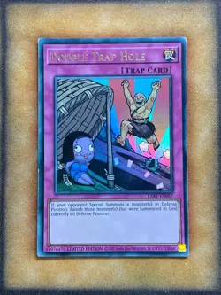 Yugioh Double Trap Hole LART-EN067 Ultra Rare Lost Art Promo Limited Edition LP - Image 1