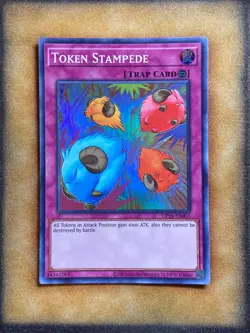 Yugioh Token Stampede OP16-EN007 Super Rare NM - Image 1