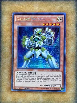 Yugioh Galaxy Soldier WSUP-EN010 Secret Rare 1st Ed NM - Image 1