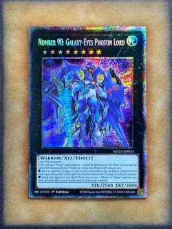 Yugioh Number 90: Galaxy-Eyes Photon Lord MP25-EN033 Starlight Rare 1st Ed NM - Image 1