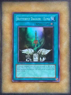 Yugioh Butterfly Dagger - Elma DCR-032 Super Rare 1st Ed LP - Image 1