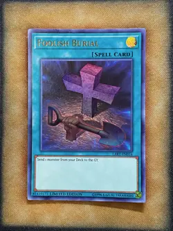 Yugioh Foolish Burial LART-EN016 Ultra Rare Lost Art Promo Limited Edition NM - Image 1