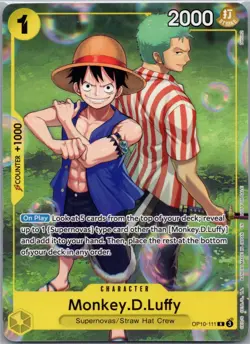 Monkey.D.Luffy (Learn Together Deck Set) R One Piece Promotion Cards OP10-111 NM - Image 1
