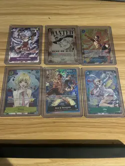 One Piece TCG Bundle of 6 Alternate Arts , Leaders,SEC, SEC Alternate Art - Image 1
