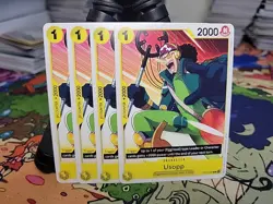 4x Usopp OP07-099 500 Years in the Future C One Piece TCG English Playset - Image 1