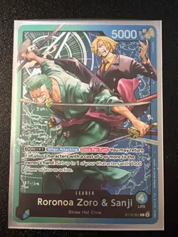 Roronoa Zoro & Sanji ST12-001 Leader - English NM - One Piece CCG - Image 1