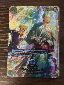 One Piece CCG Roronoa Zoro (SP) PRB02-006 CLEAN. NM/M English - Image 1