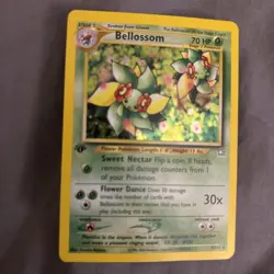 Pokemon TCG Bellossom Neo Genesis Holo Unlimited Rare Card 3/111 1st Edition - Image 1