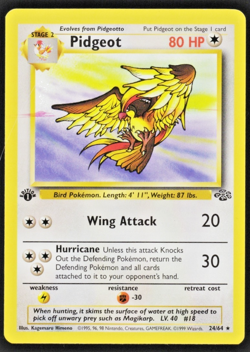 1999 Pokemon Jungle Pidgeot Rare Card #24 of 64 1st Edition Non-Holo - Image 1