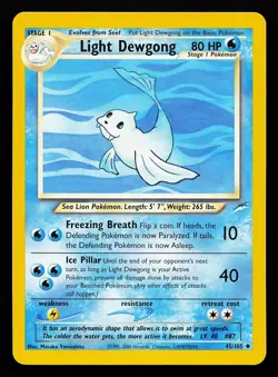 Light Dewgong 45/105 Uncommon Neo Destiny Pokemon Card - Image 1