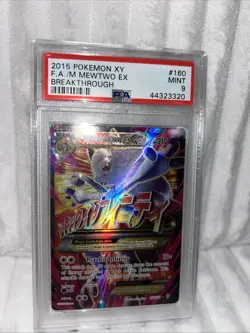 pokemon cards 2015 mewtwo ex Psa Graded Mint 9 No Reserve - Image 1