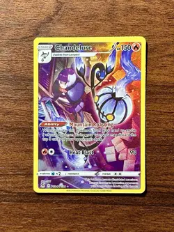 Chandelure TG04/TG30 Lost Origin Trainer Gallery Holo Rare 2022 Pokemon TCG Card - Image 1