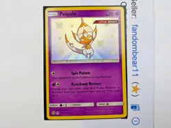 Poipole SHINY HOLO RARE card SV19/SV94 Sun & Moon Hidden Fates 2019 Pokemon TCG - Image 3