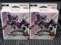 Lot Of 2 Gundam Card Game ST07 Celestial Drive Starter Deck (BRICK NO PROMO) - Image 1