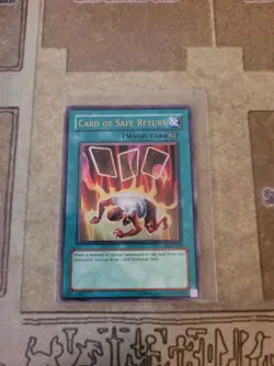 YUGIOH CARD OF SAFE RETURN LON-029 ULTRA UNLIMITED ED LP 1996 - Image 1