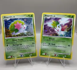 Shaymin 14/127 & 15/127 Holo Lot Platinum Base Set Pokemon Cards NM - Image 1
