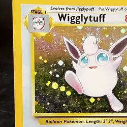 Wigglytuff Holo Rare 19/130 Base Set 2 Pokemon Card WoTC 2000 LP Vintage ⭐ - Image 2