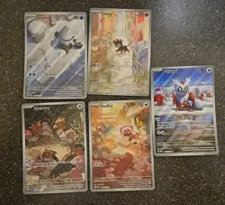 Pokemon Mega Evolution Illustration Rare Lot Of 5 Cards - Image 1