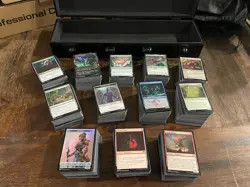 MTG Magic the Gathering COLLECTION of 1,400 CARDS & METAL STORAGE BOX - Image 2