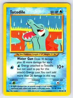 Totodile 85/105 2002 Neo Destiny Pokemon Card TCG WOTC Vintage Nintendo - Lp/Mp - Image 1