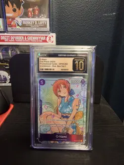 2025 One Piece Illustration Box Vol.1 O-Nami OP05-062 Promo Card CGC Pristine 10 - Image 1