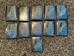 11 Packs Of 65 Ct Mega Lucario Mega Evolution ETB Card Sleeves - Image 1
