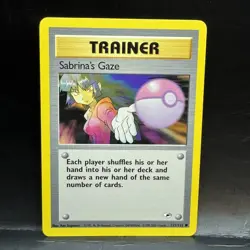Sabrina's Gaze 125/132 - Gym Heroes WOTC Pokemon Card LP - Image 1