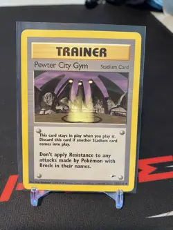 Pewter City Gym - Gym Heroes 115/132 (Uncommon) Vintage Pokemon Trainer Card TCG - Image 1