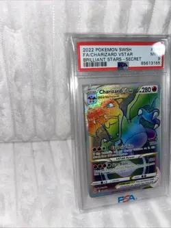 pokemon cards Charizard Vstar 2022 Brilliant Stars psa 9 Mint No Reserve - Image 5