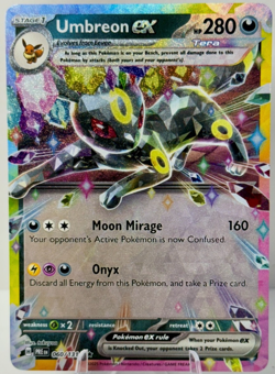 Umbreon ex 060/131 Prismatic Evolutions Double Rare Holo Pokemon TCG Card- NM + - Image 1