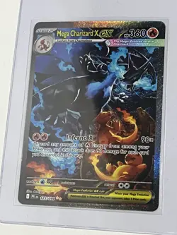 Mega Charizard X ex 125/094 SIR ME02: Phantasmal Flames Pokemon Card TCG - Image 3