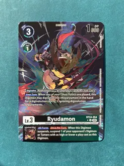 1x BT24-054 Ryudamon Box Topper Alternate Art Time Stranger Digimon Card Game x1 - Image 1