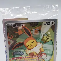 Pokemon Eevee SVP 173 Black Star Promo Sealed Holo Card Prismatic Evolutions ETB - Image 2
