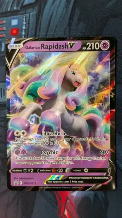 Galarian Rapidash V SWSH111 SWSH: Sword & Shield Promo Cards Holo - Image 1