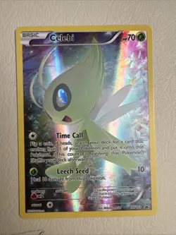 Pokemon TCG Mythical Celebi XY111 Full Art Black Star Holo Promo Card - Image 1