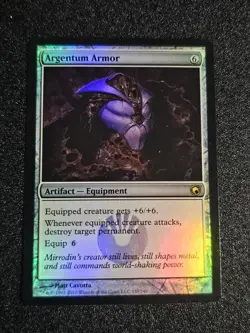 MTG English Argentum Armor Foil Card Scars of Mirrodin - Image 1