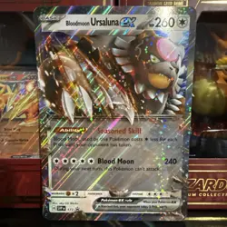 Jumbo Pokemon Card - Bloodmoon Ursaluna ex - SVP 177 - Black Star Promo Oversize - Image 1