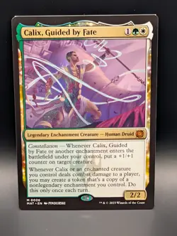 MTG - Calix, Guided by Fate - Legendary Enchantment Creature - MAT #26 - NM - Image 1