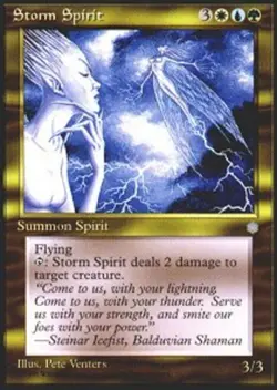 1x Storm Spirit NM-Mint, English Ice Age MTG Magic - Image 1