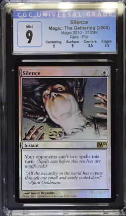 SILENCE 2010 Core Set Foil Rare CGC 9 MTG [Nostalgium] - Image 1